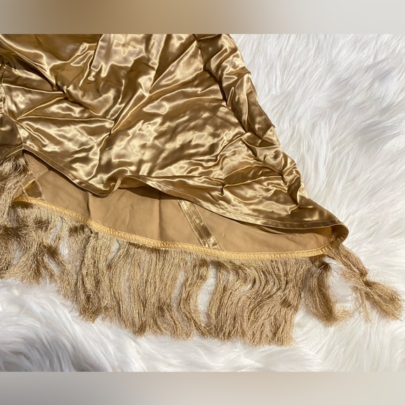 Helmut Lang long cocktail tassel dress - Picture 3 of 6